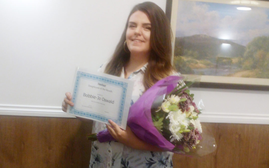 Hengist Field Care Home employees of the month July 2018