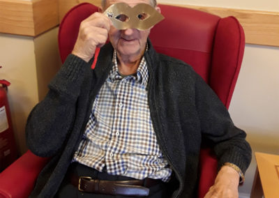 Masquerade afternoon tea party at Hengist Field Care Home 2