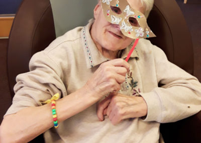 Masquerade afternoon tea party at Hengist Field Care Home 3