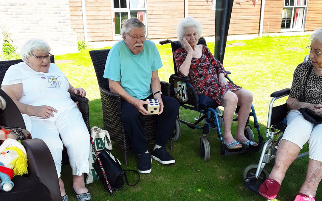 Parachutes and pom poms at Hengist Field Care Home