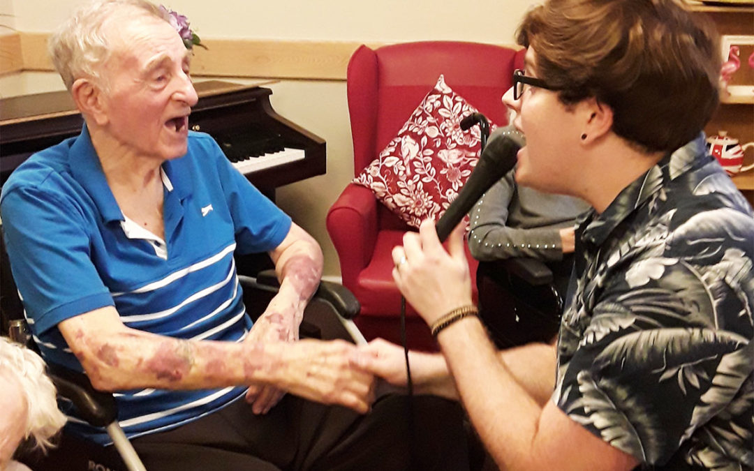 Sing-a-long with Fred Clark at Hengist Field Care Home