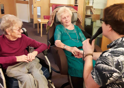 Singer Fred Clark entertains at Hengist Field Care Home 1