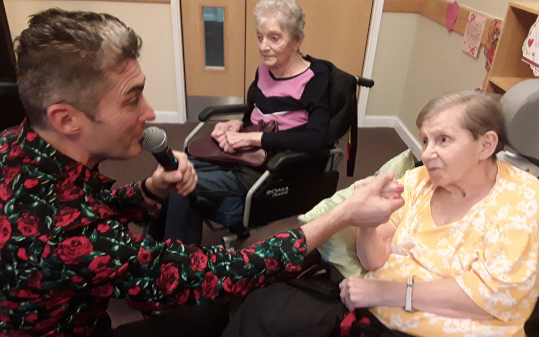 Valentines Day with Kevin Walsh at Hengist Field Care Home