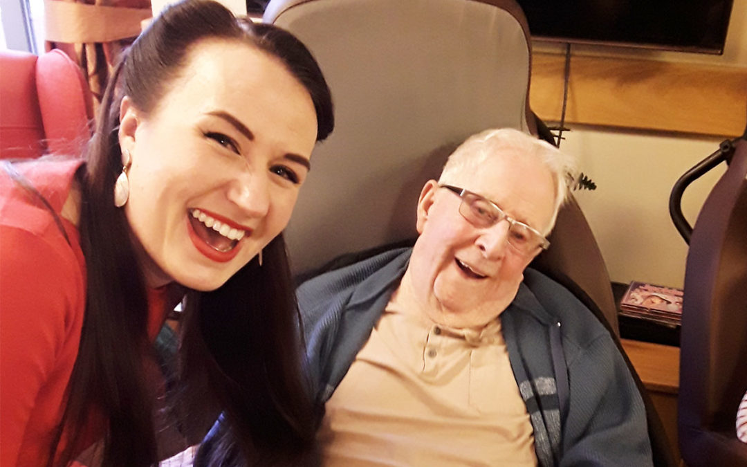 Hengist Field Care Home welcomes Miss Holiday Swing