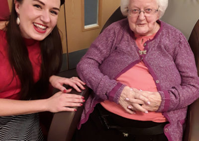 Miss Holiday Swing with residents at Hengist Field Care Home 10