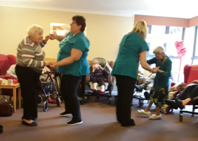 Miss Holiday Swing with residents at Hengist Field Care Home 5