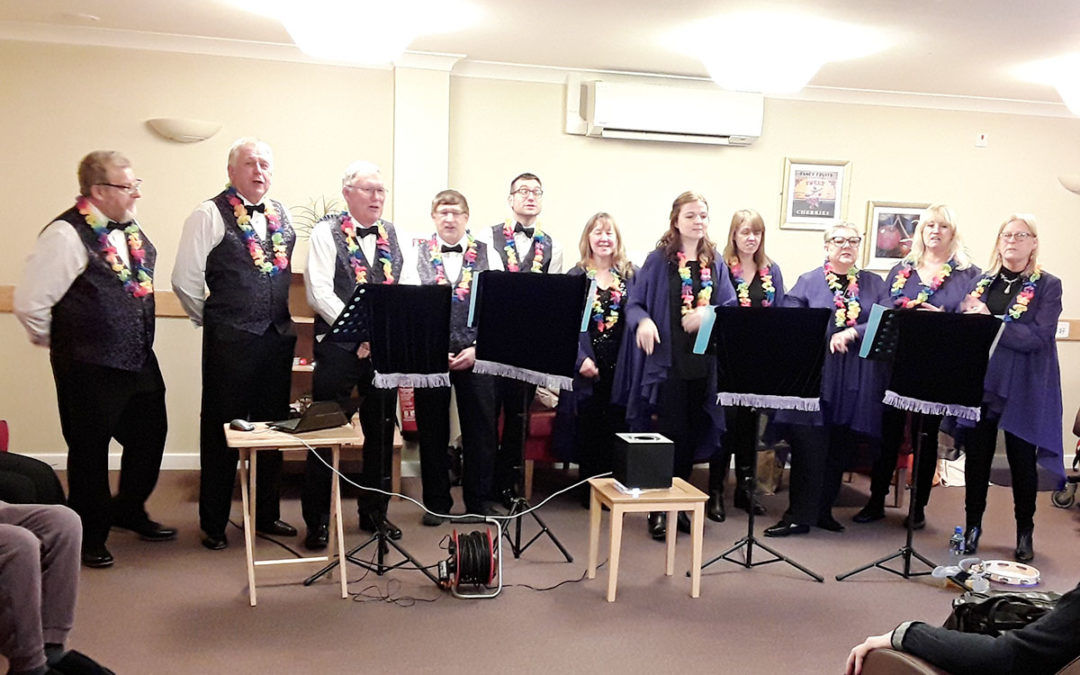 The Maypole Minstrels entertain at Hengist Field Care Home