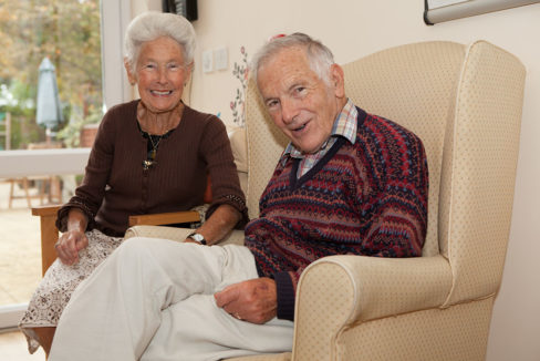 Hengist Field Care Home resident Eileen with her beloved husband Tony (Picture: September 2015)