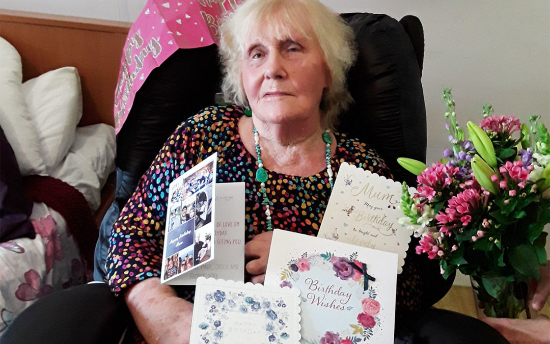 Many happy returns to Peggy at Hengist Field Care Home
