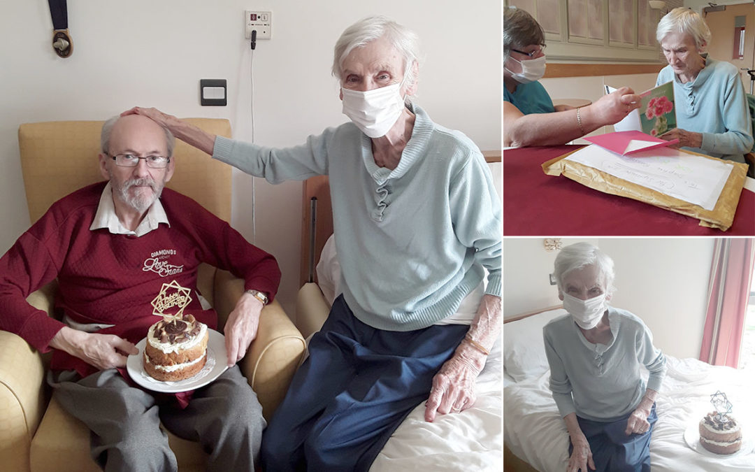 Birthday wishes for Daphne at Hengist Field Care Home