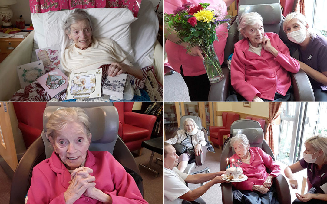 Birthday wishes and gentle exercises at Hengist Field Care Home