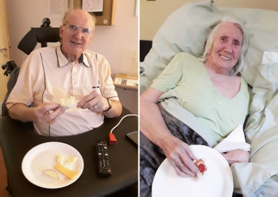Residents enjoying crusty bread and different toppings at Hengist Field 2