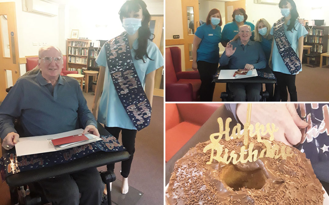 Birthday wishes for David at Hengist Field Care Home