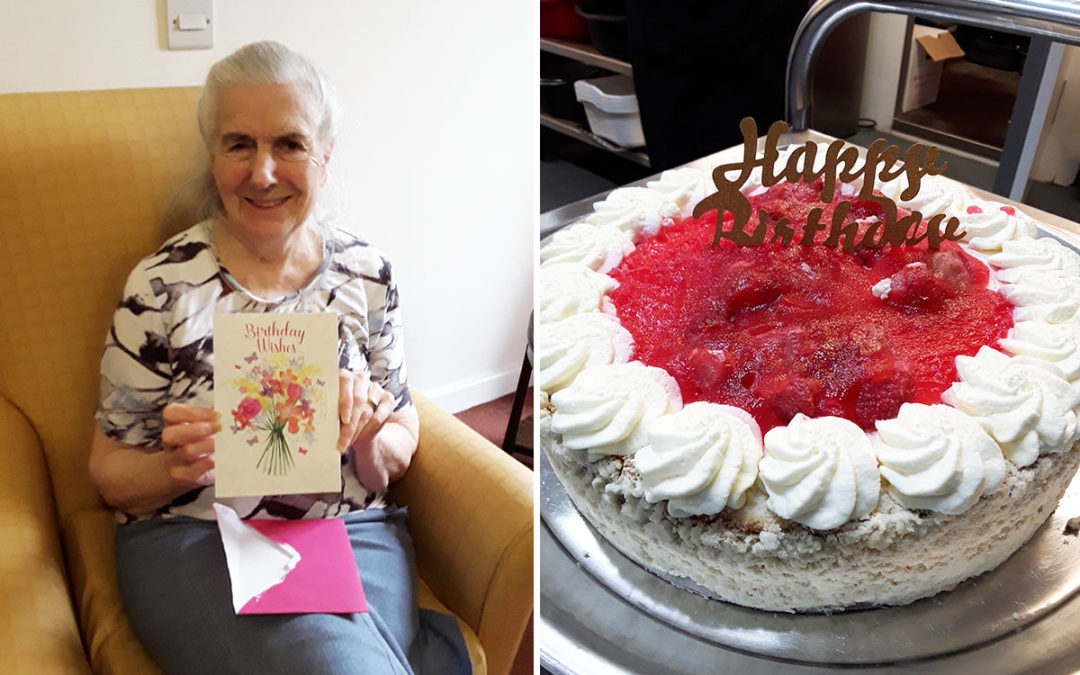 Birthday wishes for Mags at Hengist Field Care Home