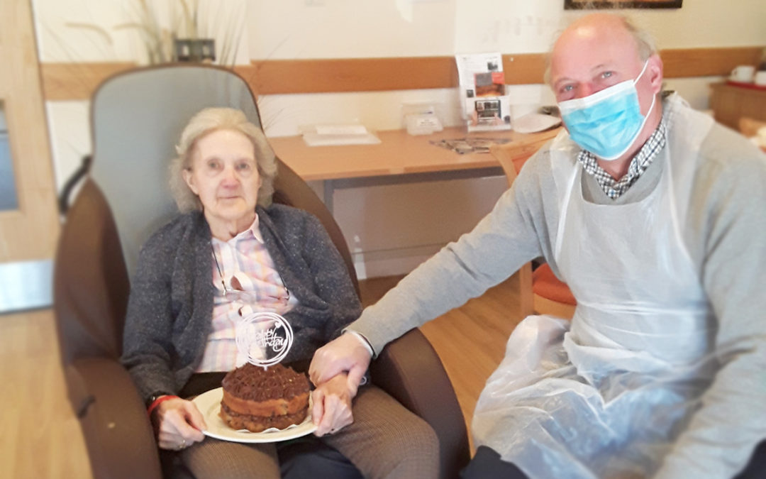 Special celebrations for Jean at Hengist Field Care Home