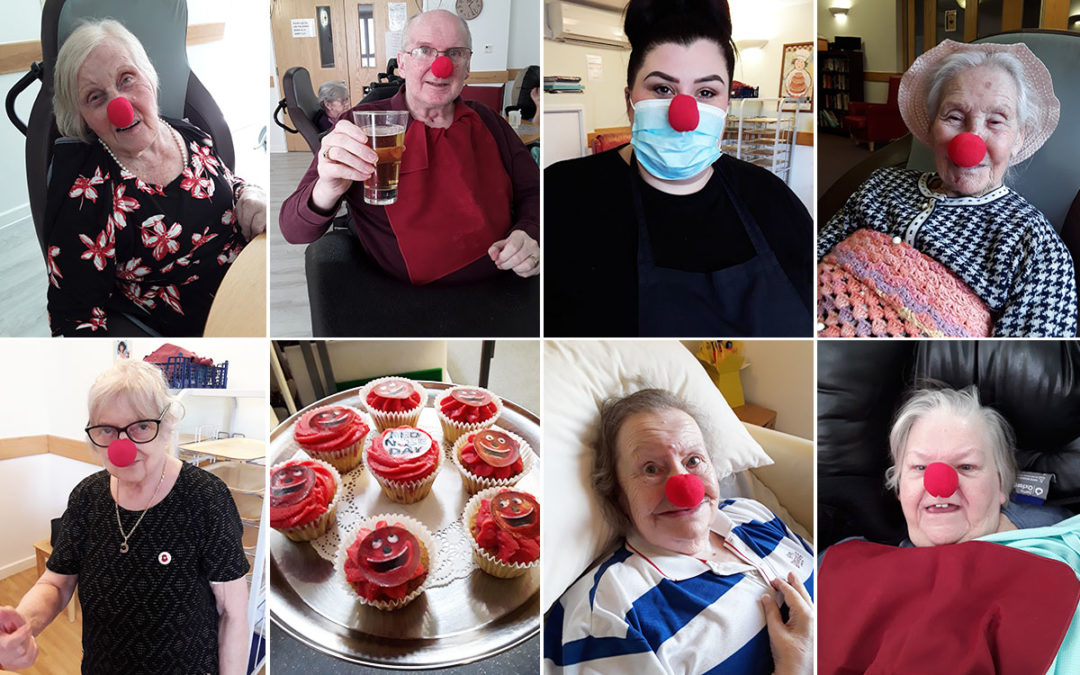Hengist Field Care Home residents enjoy a Treasure Island Red Nose Day