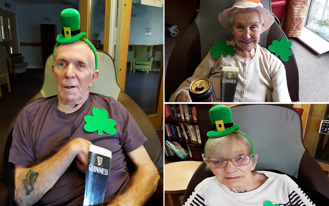 St Patricks Day dancing at Hengist Field Care Home