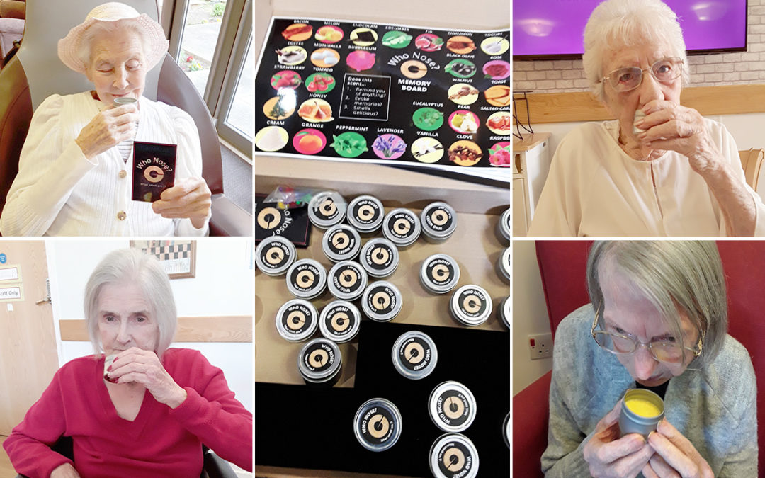 Residents put their noses to the test at Hengist Field Residential Care Home