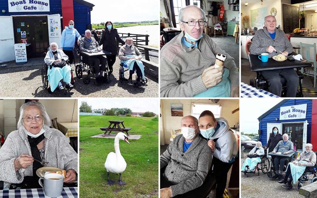 Hengist Field Care Home residents enjoy a trip to Bartons Point