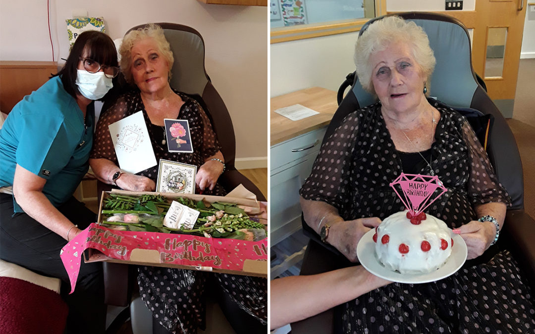 Happy birthday to Peggy at Hengist Field Care Home