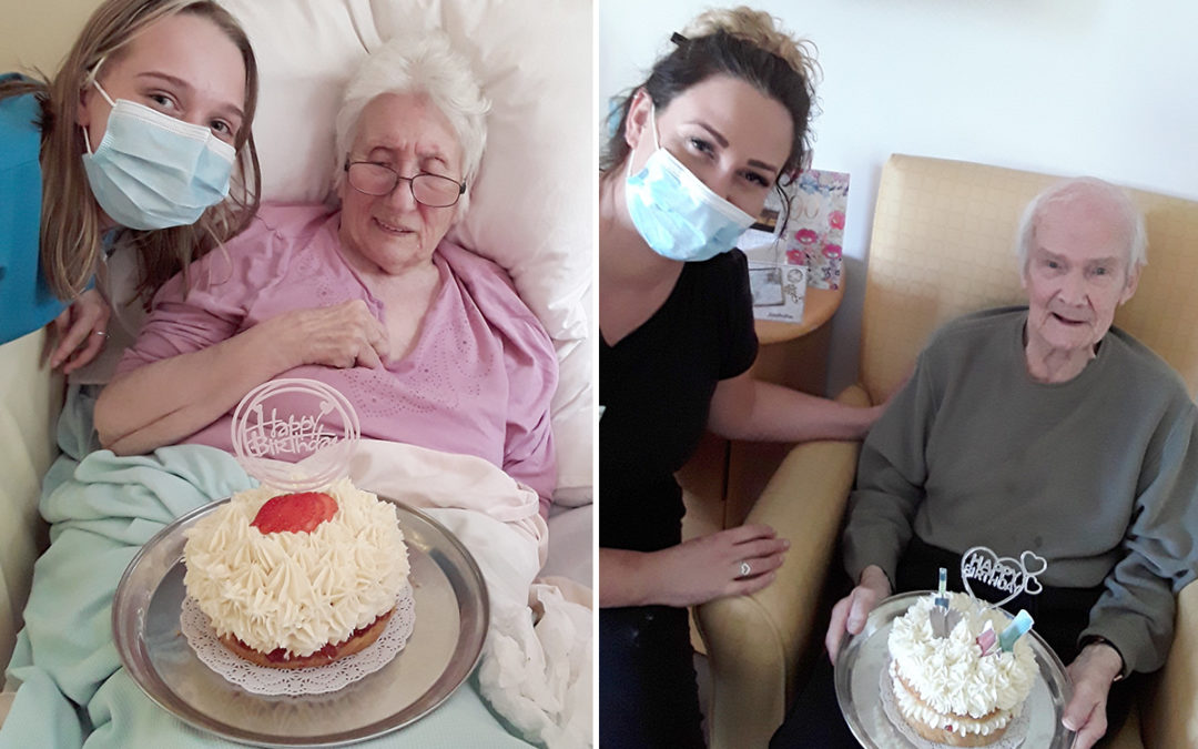 Double birthday celebrations at Hengist Field Care Home