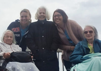 Hengist Field Care Home residents and staff taking a selfie on the pier at Herne Bay