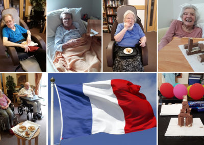 Hengist Field Care Home residents testing French pastries