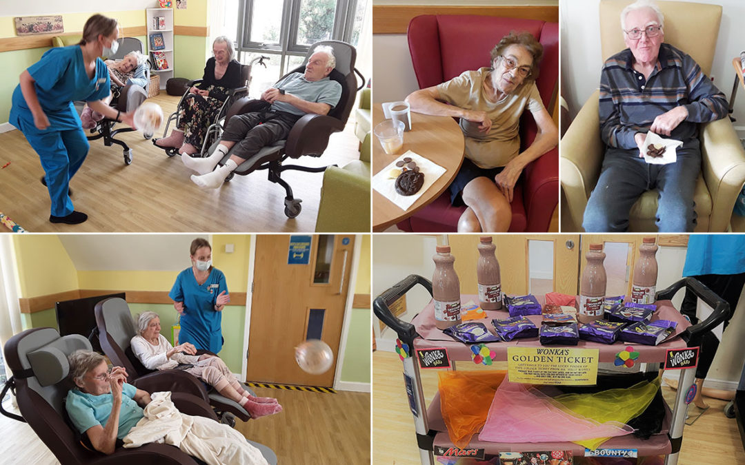 Volleyball fun and chocolate heaven at Hengist Field Care Home
