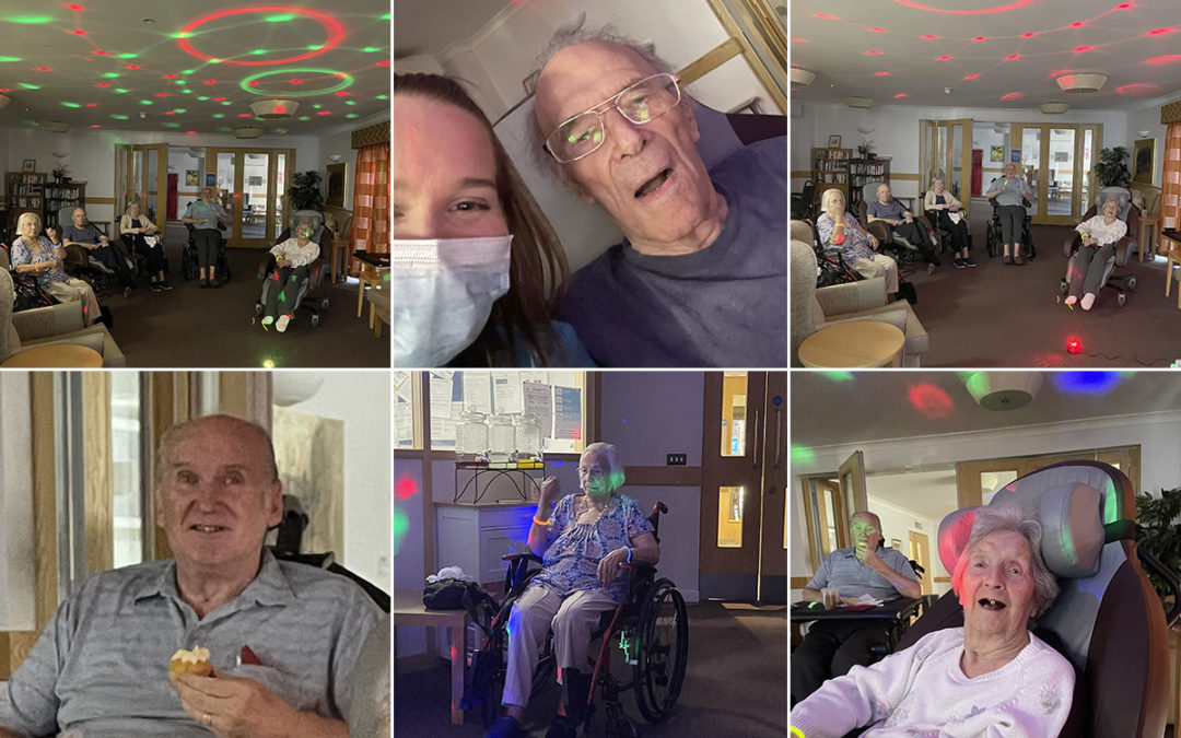 Disco lights and exercises at Hengist Field Care Home