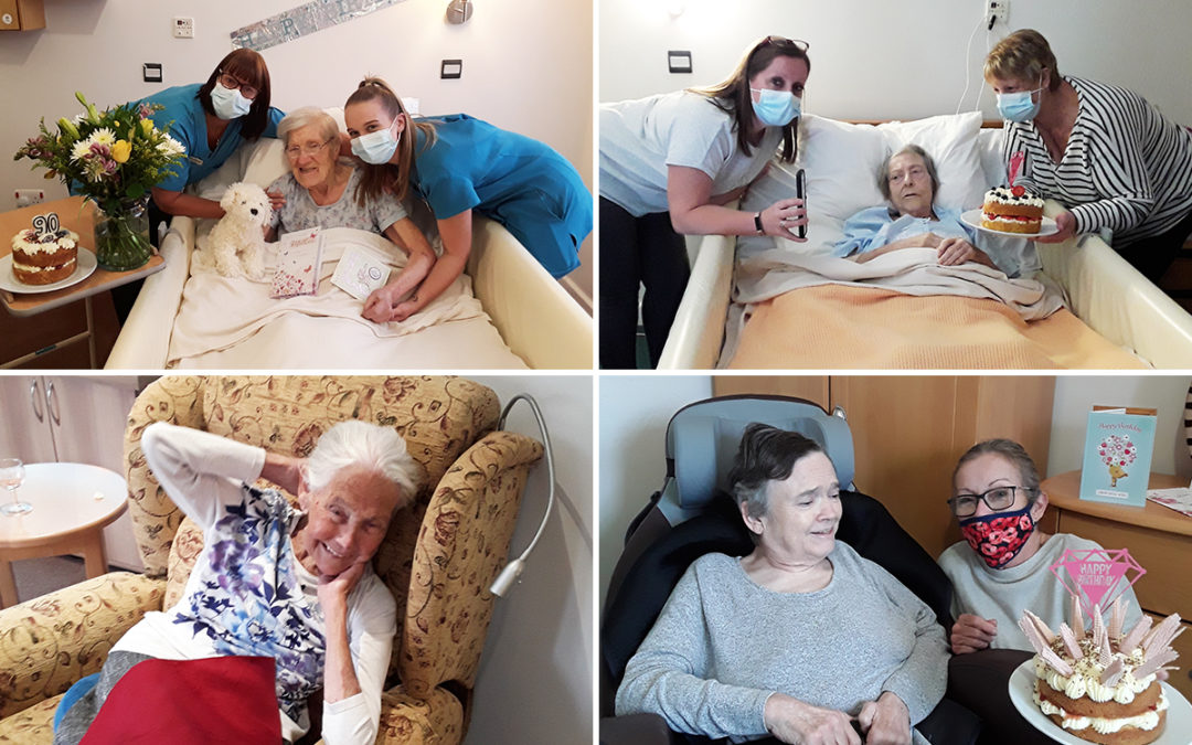 Birthday celebrations at Hengist Field Care Home