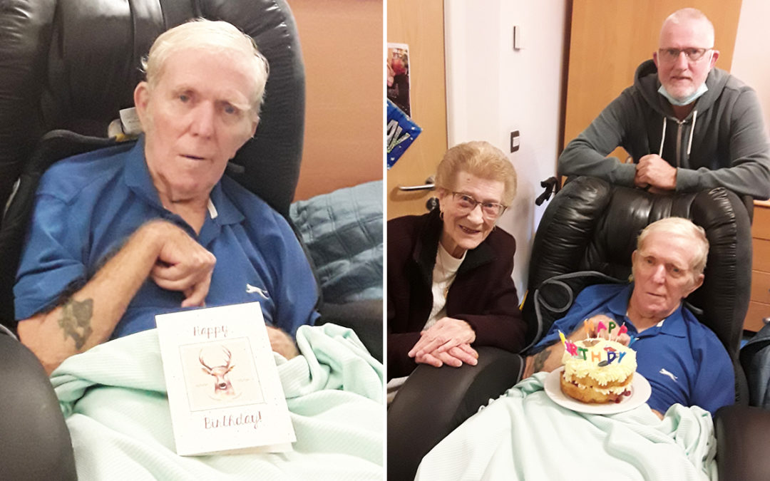 Happy birthday to Rod at Hengist Field Care Home