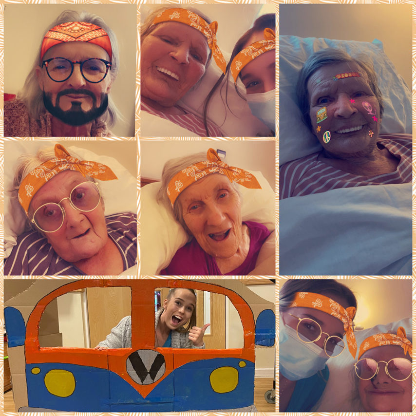 1960s hippy week at Hengist Field Care Home 