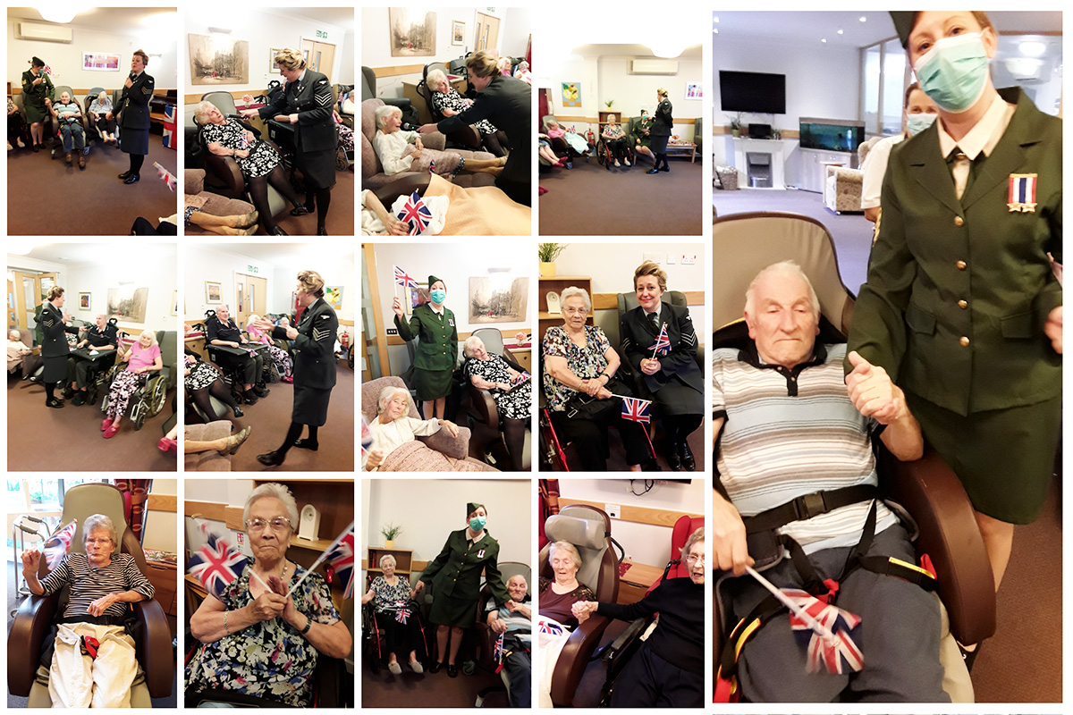 Remembrance themed entertainment at Hengist Field Care Home