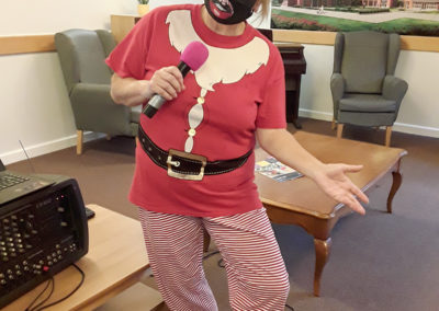 Christmas karaoke with Candy at Hengist Field Care Home 1