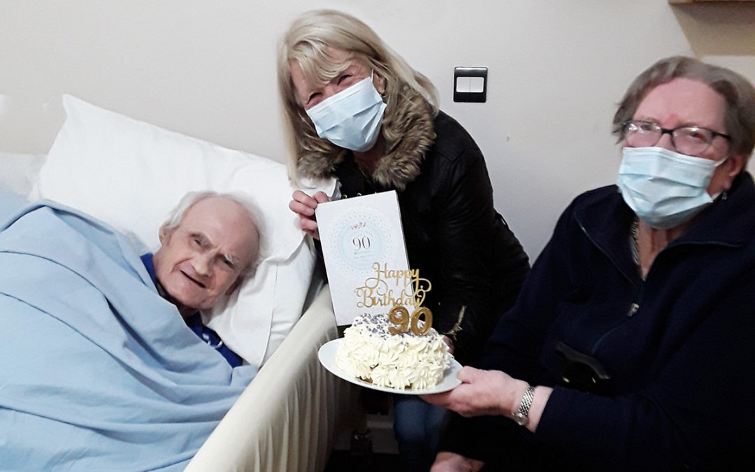 Birthday wishes for Ernest at Hengist Field Care Home