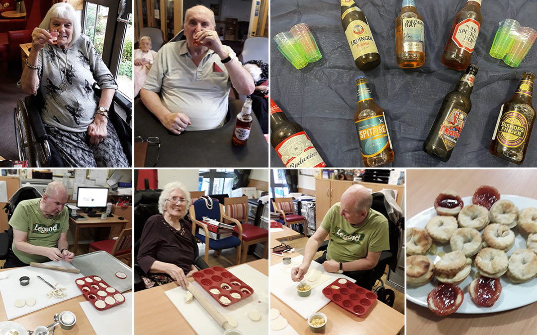 Beer tasting and baking sweet treats at Hengist Field Care Home