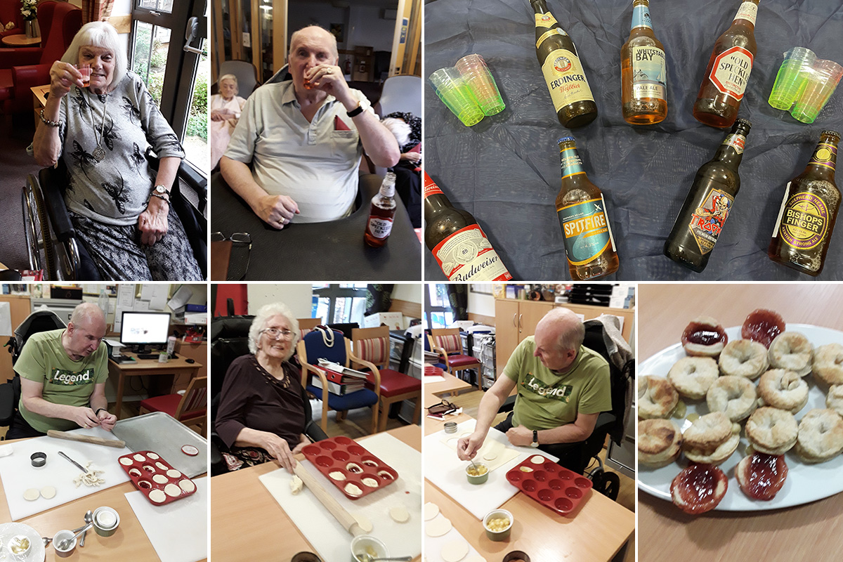 Beer tasting and baking sweet treats at Hengist Field Care Home