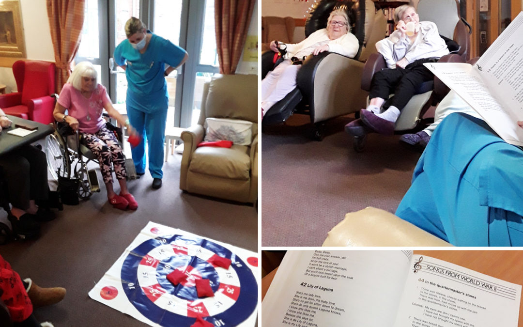 Games and a sing song at Hengist Field Care Home