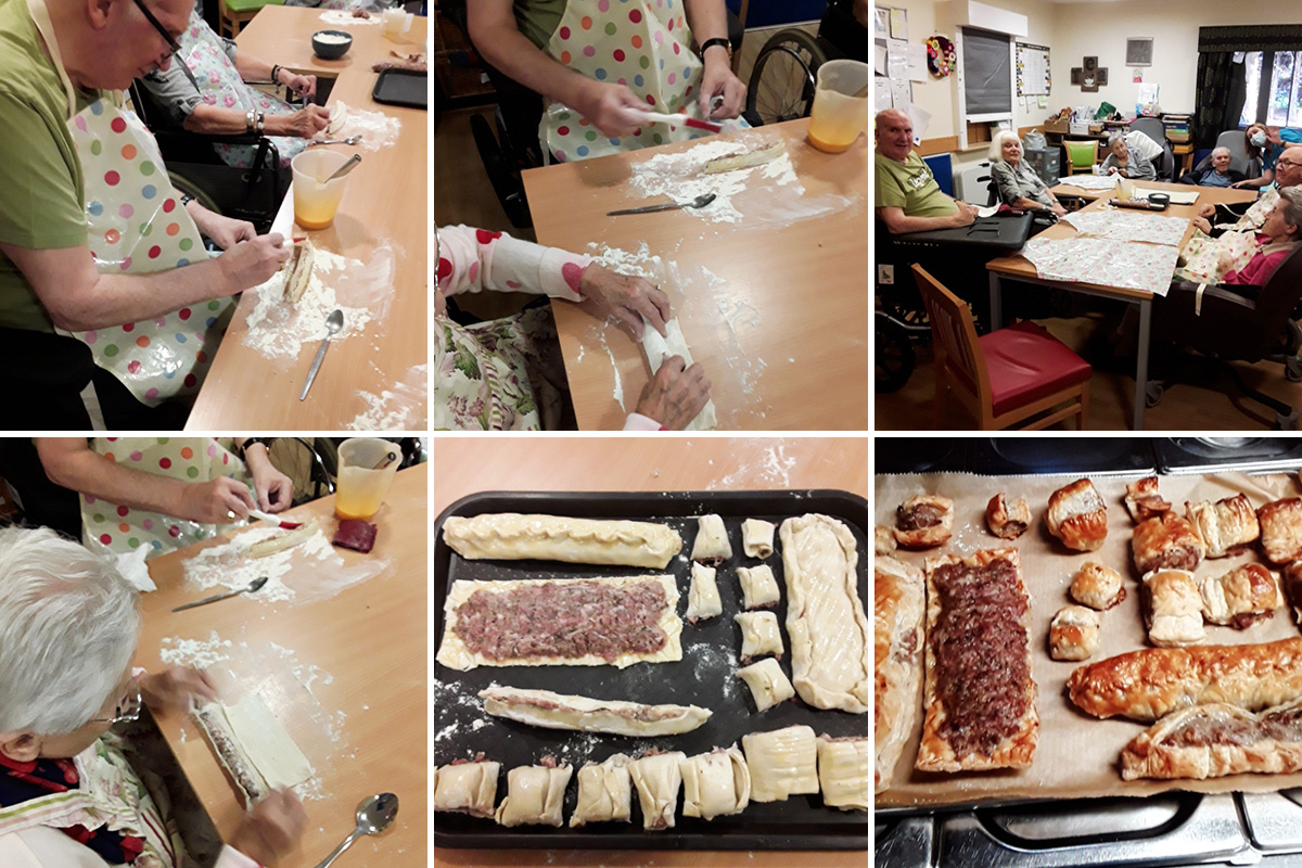 Scrumptious sausage roll making at Hengist Field Care Home