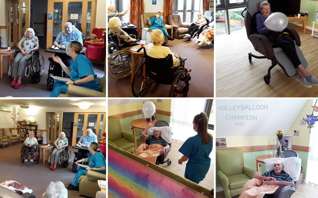 Balloon volleyball and quiz fun at Hengist Field Care Home