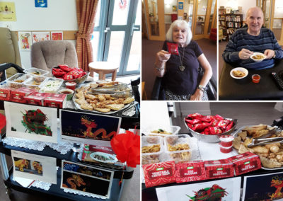 Chinese New Year food tasting at Hengist Field Care Home
