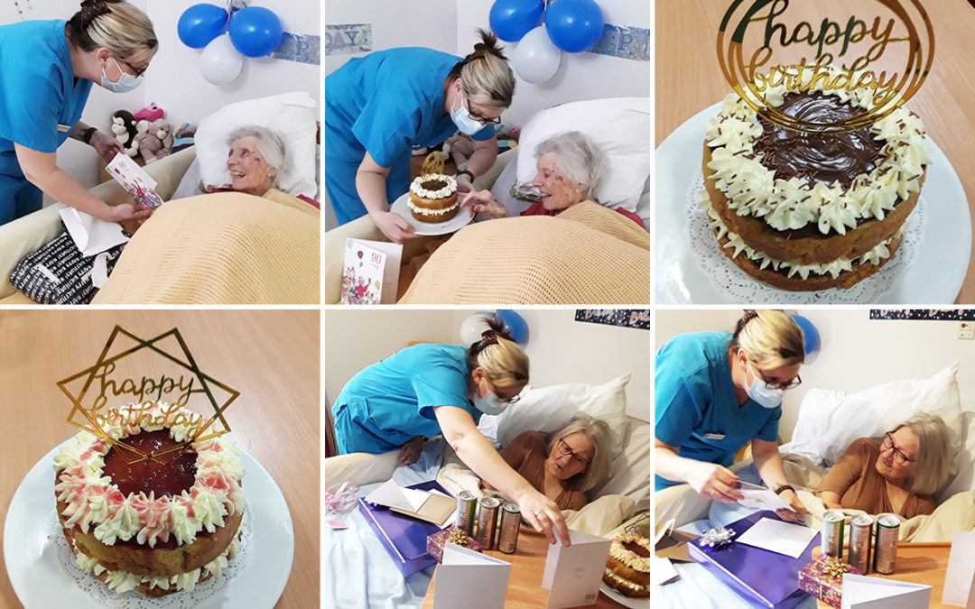 Happy birthday to Eileen and Gabby at Hengist Field Care Home