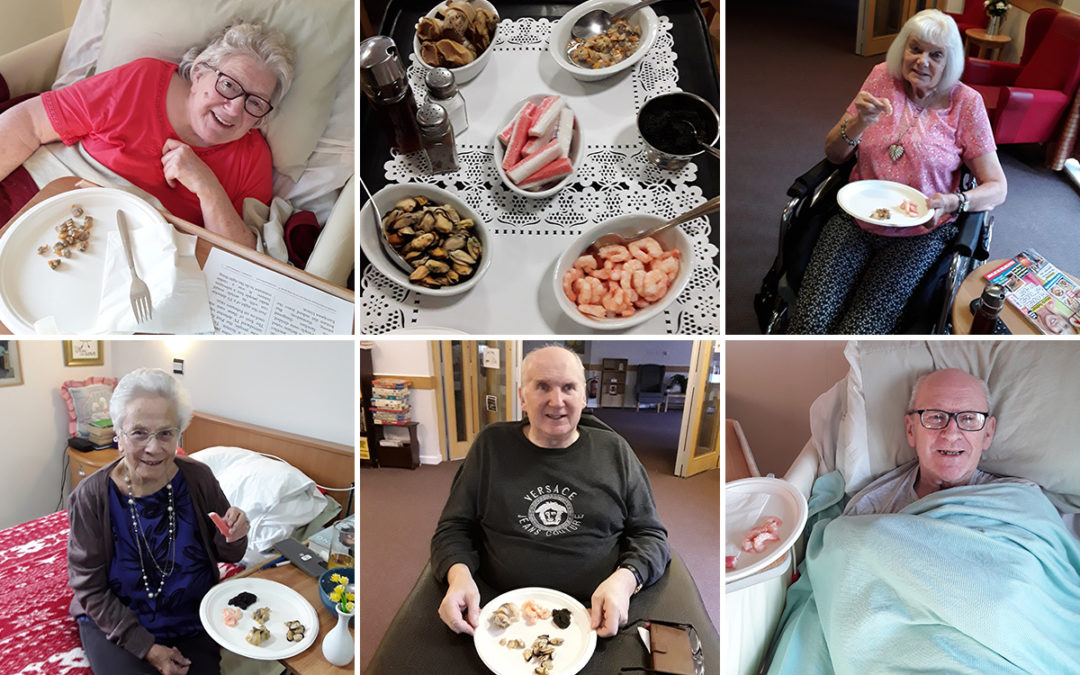Seafood tasting session at Hengist Field Care Home