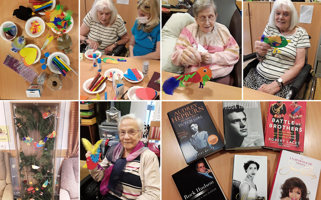 Beautiful birds and brilliant biographies at Hengist Field Care Home