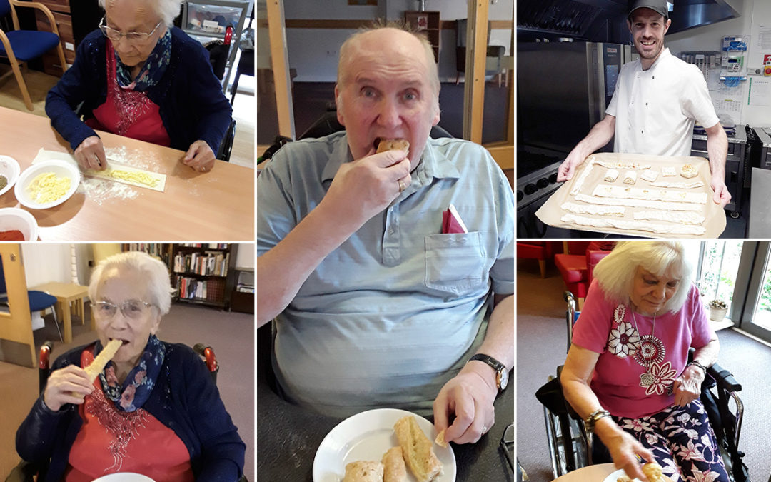 Homemade cheese straws at Hengist Field Care Home