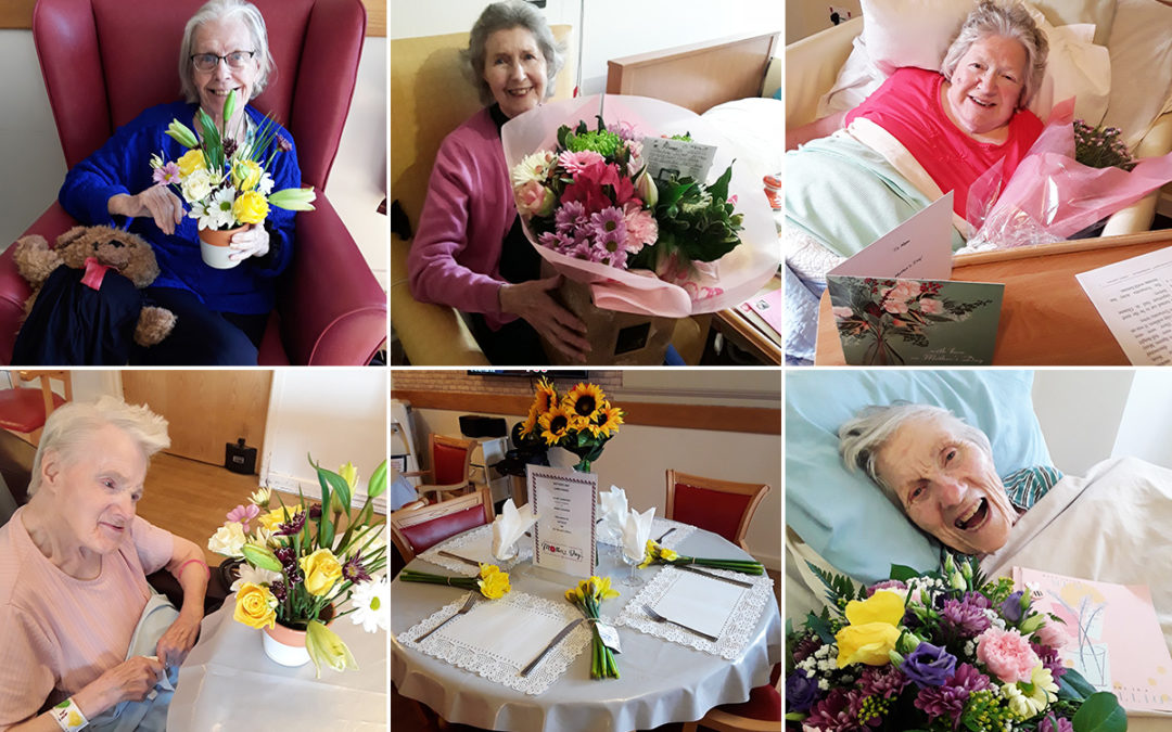 Mothers Day flowers at Hengist Field Care Home