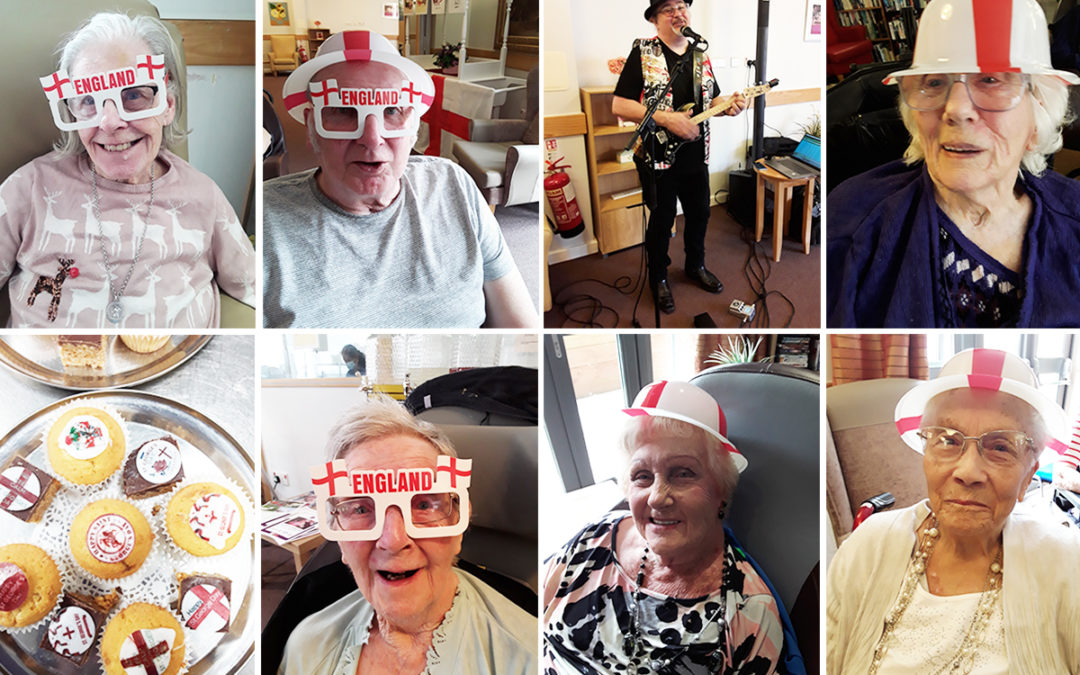 St Georges Day entertainment at Hengist Field Care Home