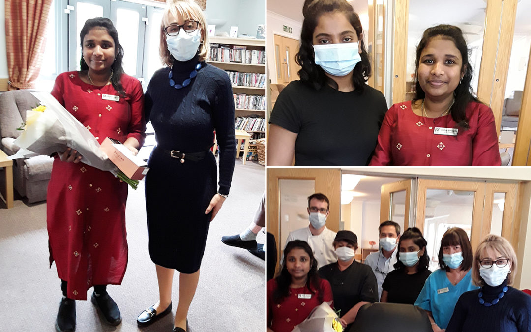 Vibha at Hengist Field Care Home leaves for maternity leave