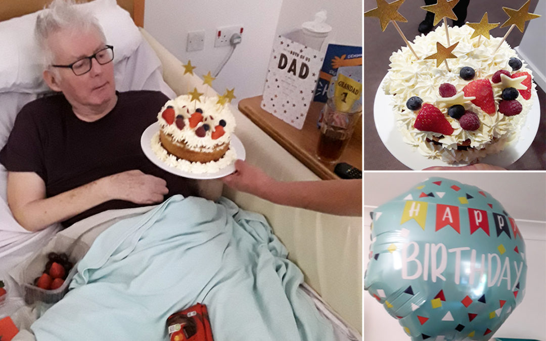 Birthday wishes for Bob at Hengist Field Care Home