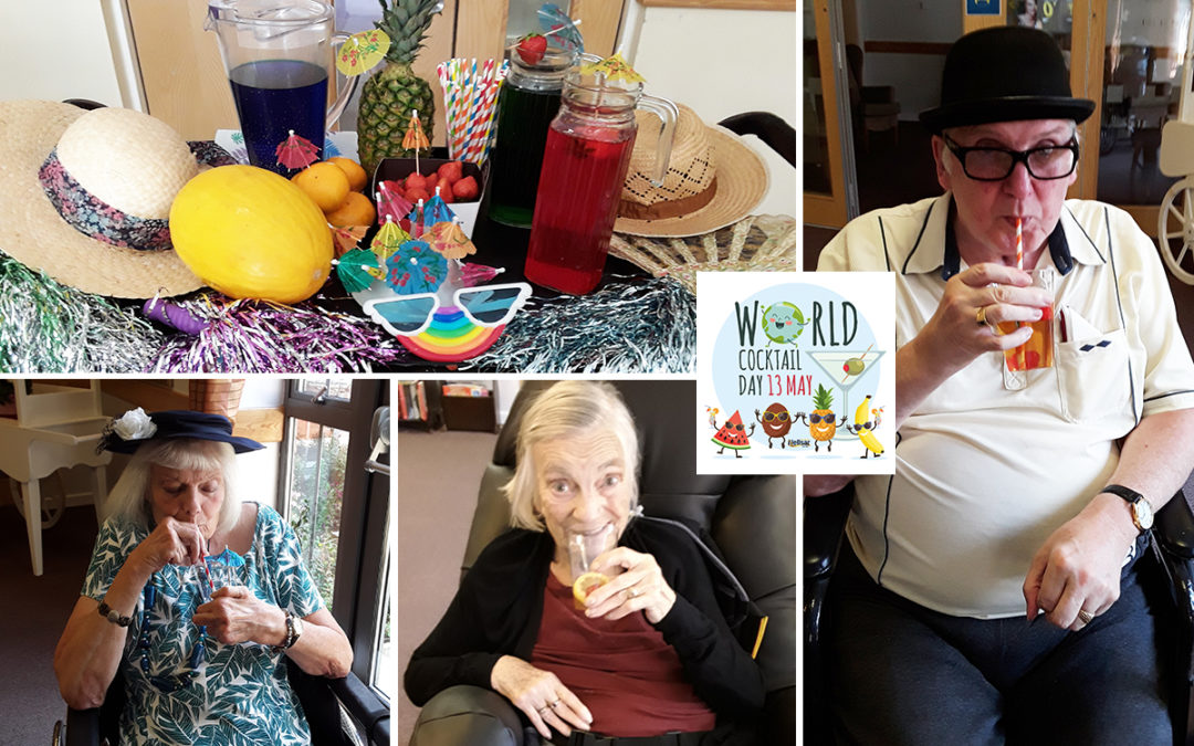 Hengist Field Care Home residents enjoy creating drinks for World Cocktail Day
